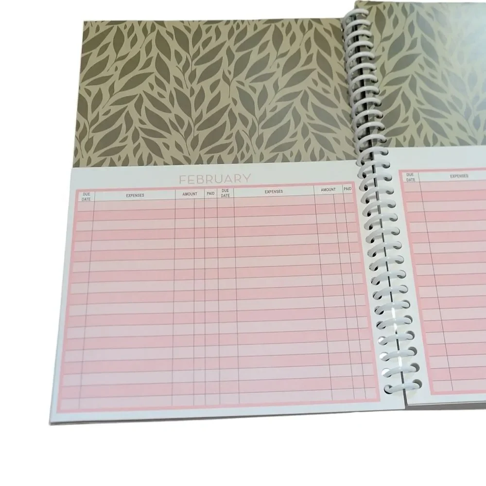 Yearly home finance book / organizer